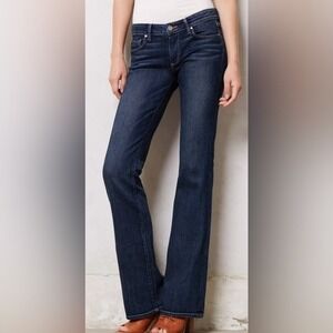 PAIGE Women's Boot Cut Jeans - Dark Blue